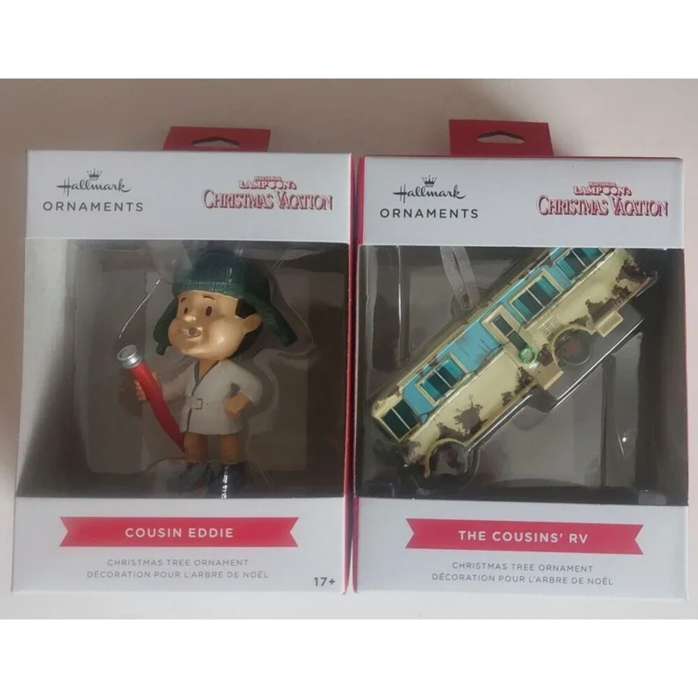 National Lampoons Christmas Vacation Cousin Eddie RV Lot of Christmas Ornaments